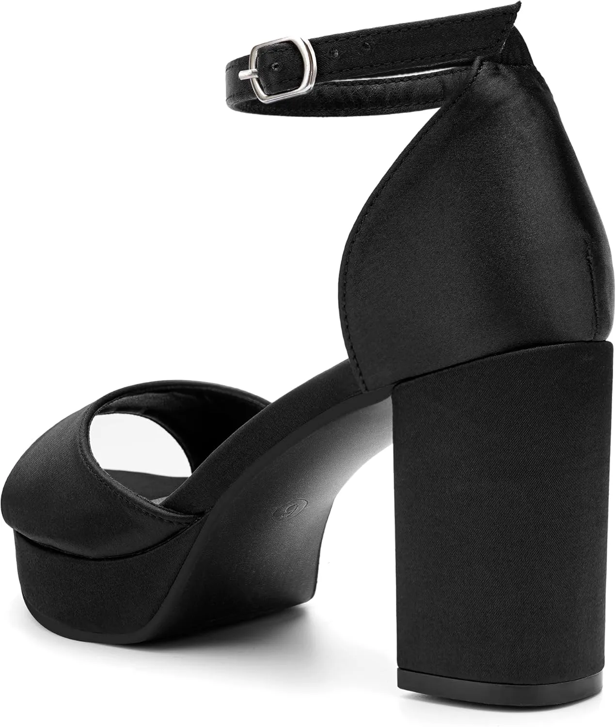 High Heels Chunky Platform Heels for Women Ankle Strap Comfy Open Toe Block Heeled Sandals Party Prom Wedding Dress Pumps