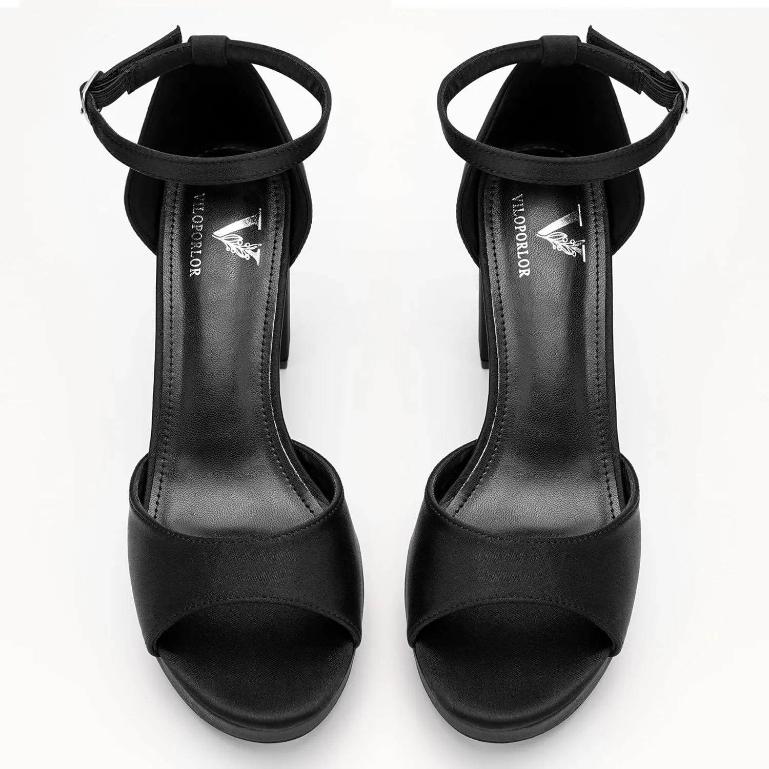High Heels Chunky Platform Heels for Women Ankle Strap Comfy Open Toe Block Heeled Sandals Party Prom Wedding Dress Pumps