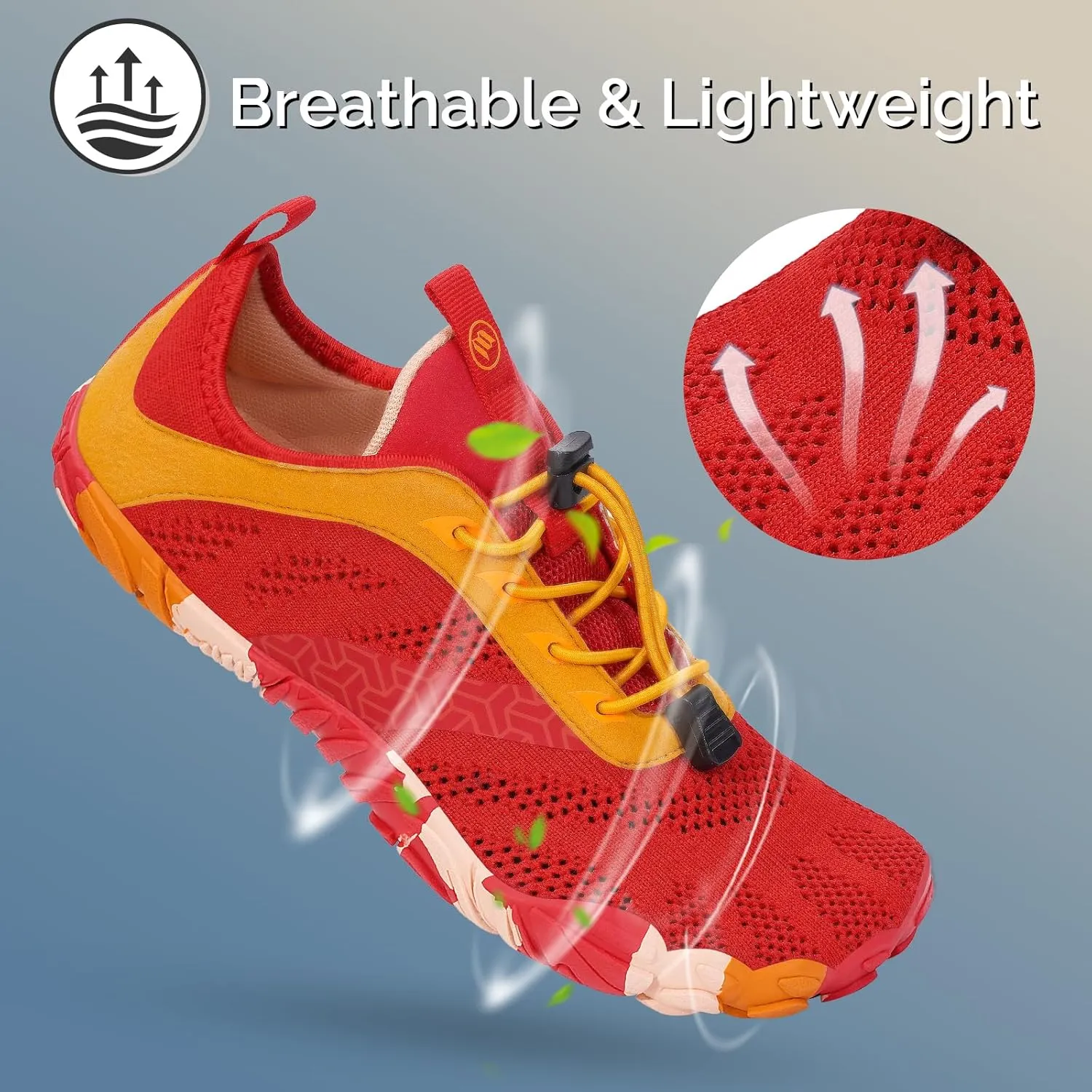 HiGropcore Barefoot Shoes Women Men Hike Minimalist Shoes Wide Toe Box Zero Drop Grounded Footwear for Hiking Walking Daily Wear