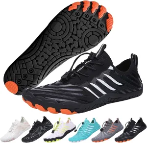 Hiking Barefoot Shoes for Women Men, Non-Slip Water Shoes Unisex, Grounded Footwear Quickdry Wide Toe Barefoot Sneakers Lightweight Breathable Running Biking Swim River