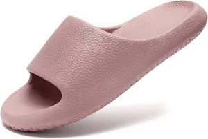 House Slides for Women Men, Quick Drying Shower Slippers, Waterproof Cloud Slides for Women Indoor, Soft Womens Slides Sandals Comfortable Arch Support