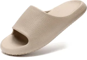 House Slides for Women Men, Quick Drying Shower Slippers, Waterproof Cloud Slides for Women Indoor, Soft Womens Slides Sandals Comfortable Arch Support