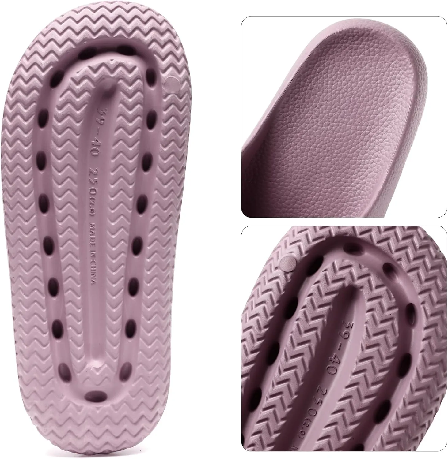House Slides for Women Men, Quick Drying Shower Slippers, Waterproof Cloud Slides for Women Indoor, Soft Womens Slides Sandals Comfortable Arch Support