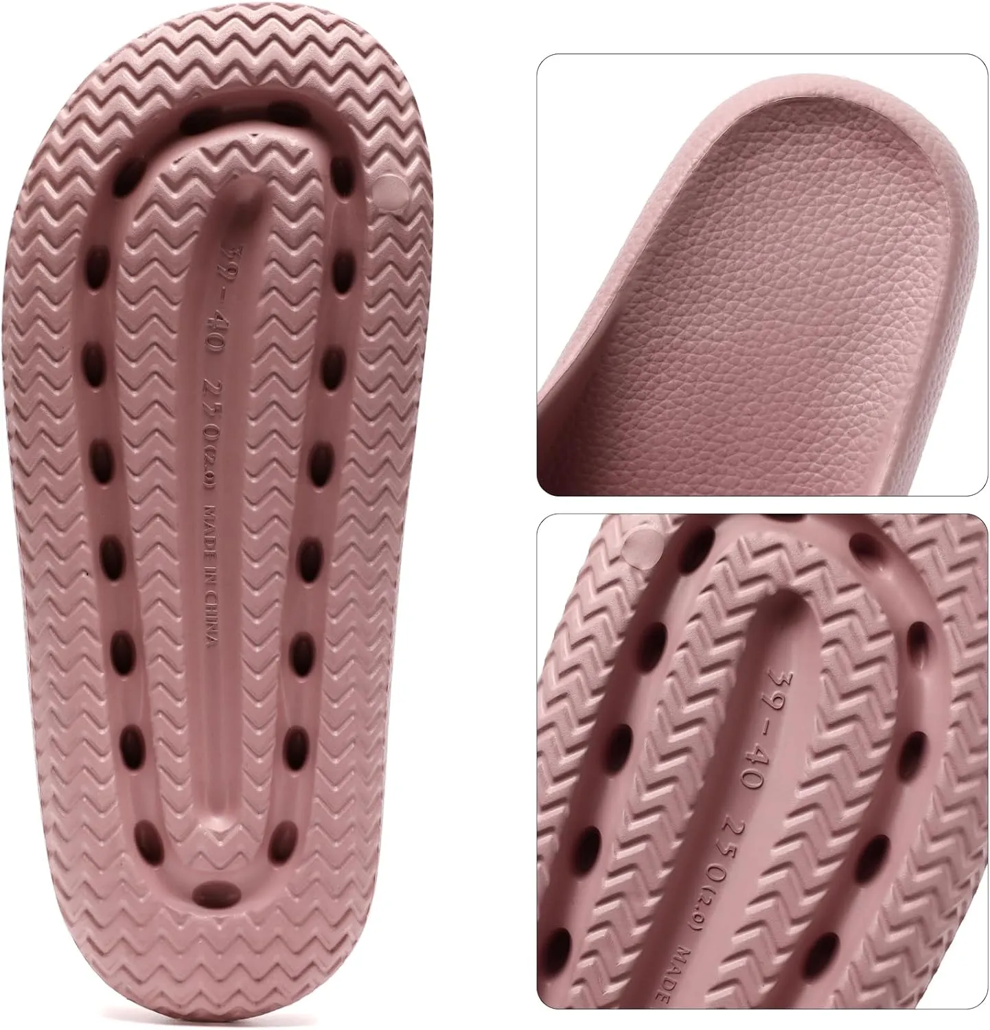 House Slides for Women Men, Quick Drying Shower Slippers, Waterproof Cloud Slides for Women Indoor, Soft Womens Slides Sandals Comfortable Arch Support