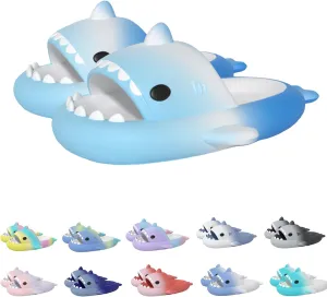 Hrtesus Shark Slides Shark Slippers Shark Sandals for Women and Men, Summer Beach Slippers Sandals Lightweight Non-Slip