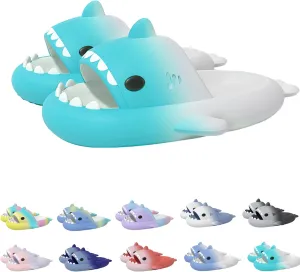 Hrtesus Shark Slides Shark Slippers Shark Sandals for Women and Men, Summer Beach Slippers Sandals Lightweight Non-Slip