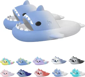 Hrtesus Sharklas, Aldult Sharklas Originales, Shark Slides for Women and Men, Shark Chanclas Originales, Cloud Slippers Novelty Beach Sandals