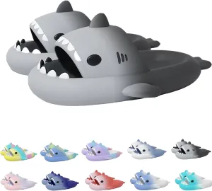 Hrtesus Sharklas, Aldult Sharklas Originales, Shark Slides for Women and Men, Shark Chanclas Originales, Cloud Slippers Novelty Beach Sandals