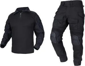 IDOGEAR Men G3 Combat Uniforms Set with Knee & Elbow Pads Camouflage Clothing