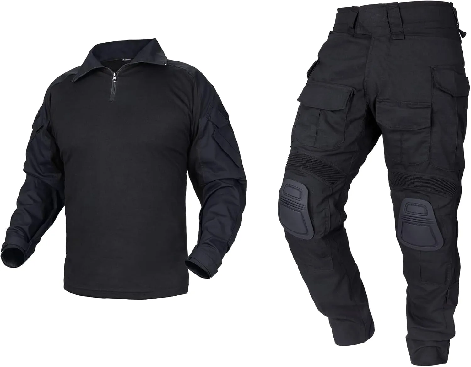 IDOGEAR Men G3 Combat Uniforms Set with Knee & Elbow Pads Camouflage Clothing