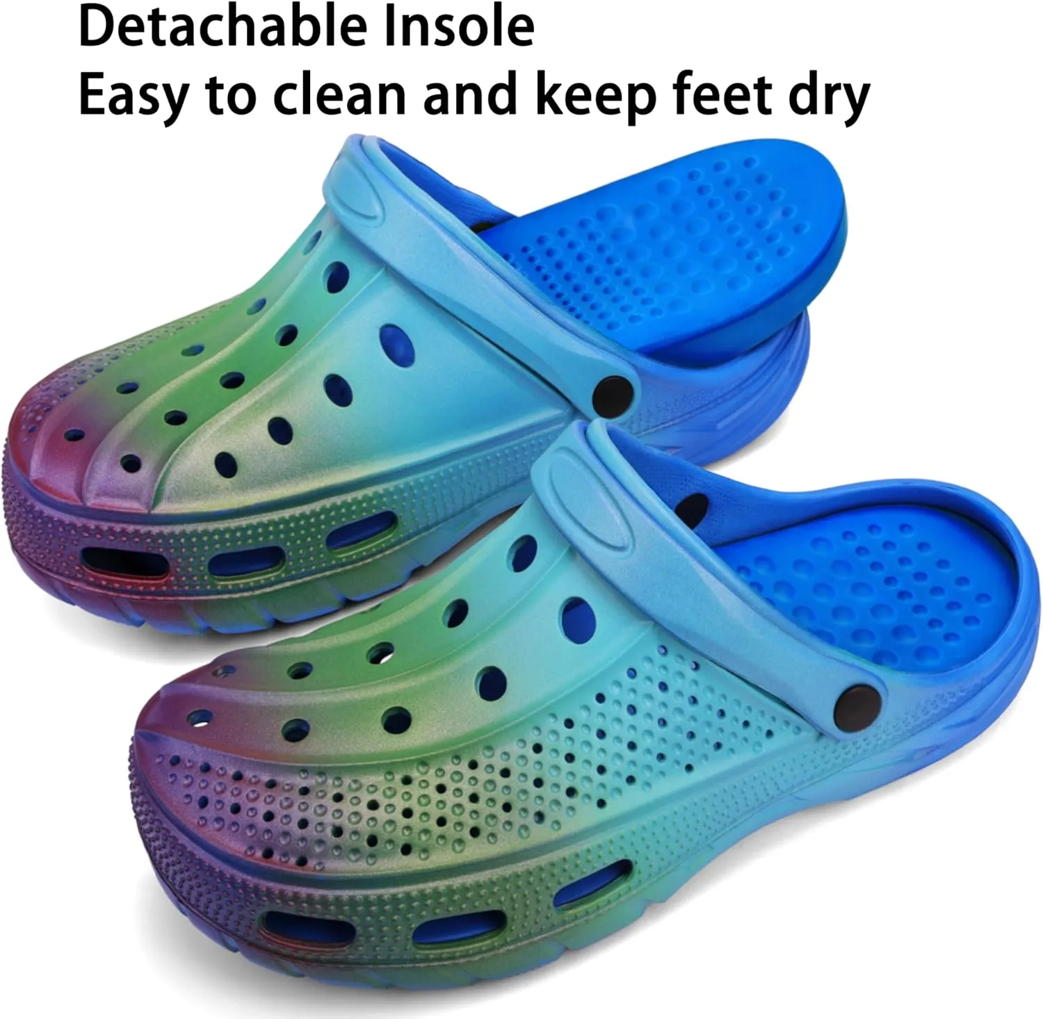 INMINPIN Women Men Orthopedic Clogs Arch Support Garden Shoes Sandals Slippers with Plantar Fasciitis Insoles