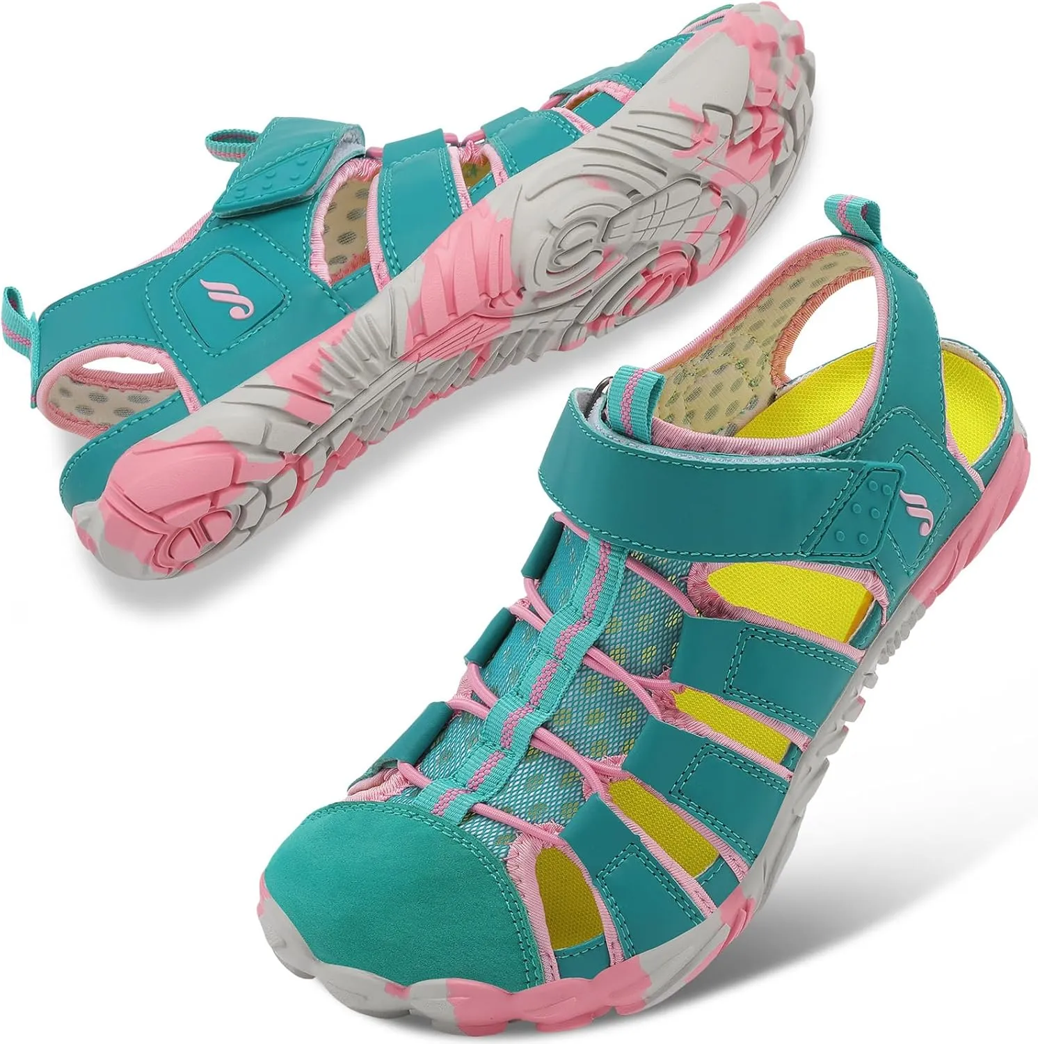 JIASUQI Athletic Hiking Water Shoes Barefoot Aqua Swim Sports Sandals Walking Shoes for Women Men