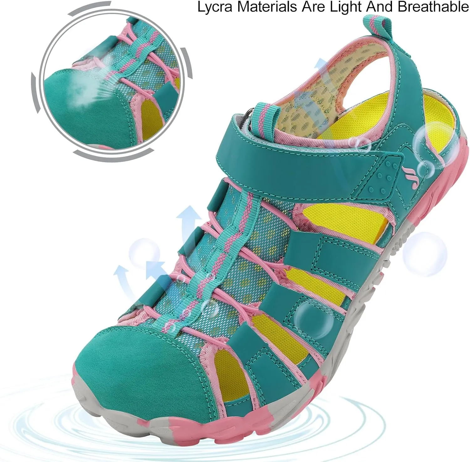 JIASUQI Athletic Hiking Water Shoes Barefoot Aqua Swim Sports Sandals Walking Shoes for Women Men