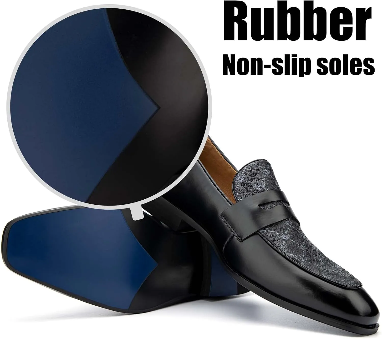 JITAI Mens Loafers Shoes Slip On Driving Shoes Casual Dress Loafer Business Fashion Shoes
