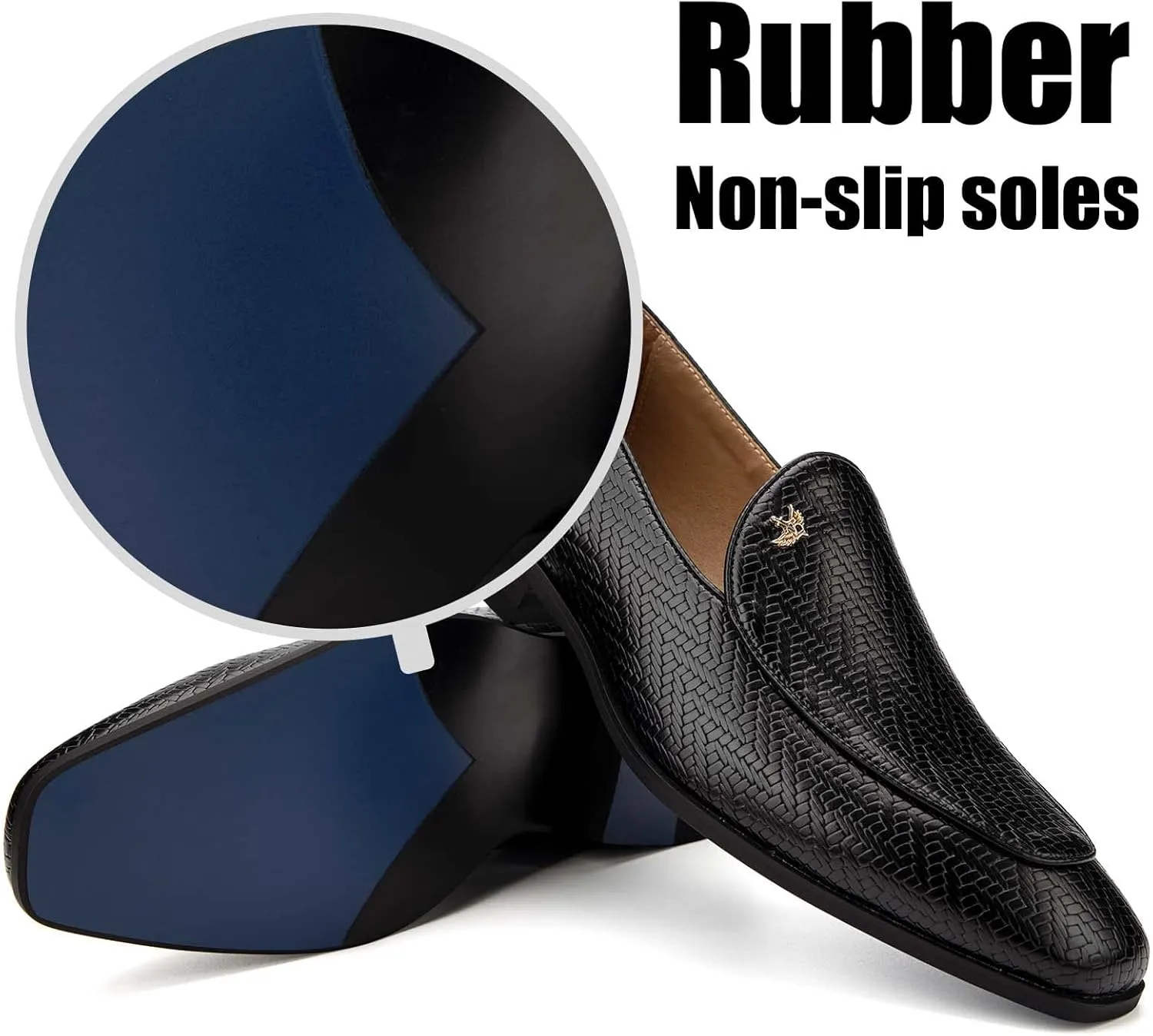 JITAI Mens Loafers Shoes Slip On Driving Shoes Casual Dress Loafer Business Fashion Shoes