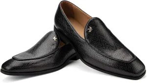 JITAI Mens Loafers Shoes Slip On Driving Shoes Casual Dress Loafer Business Fashion Shoes