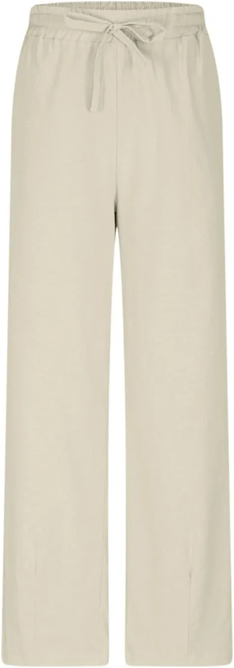 JOAU Linen Pants for Women 2025 Summer Cotton Straight Leg Drawstring High Waisted Palazzo Trousers Lounge Beach Resort Wear