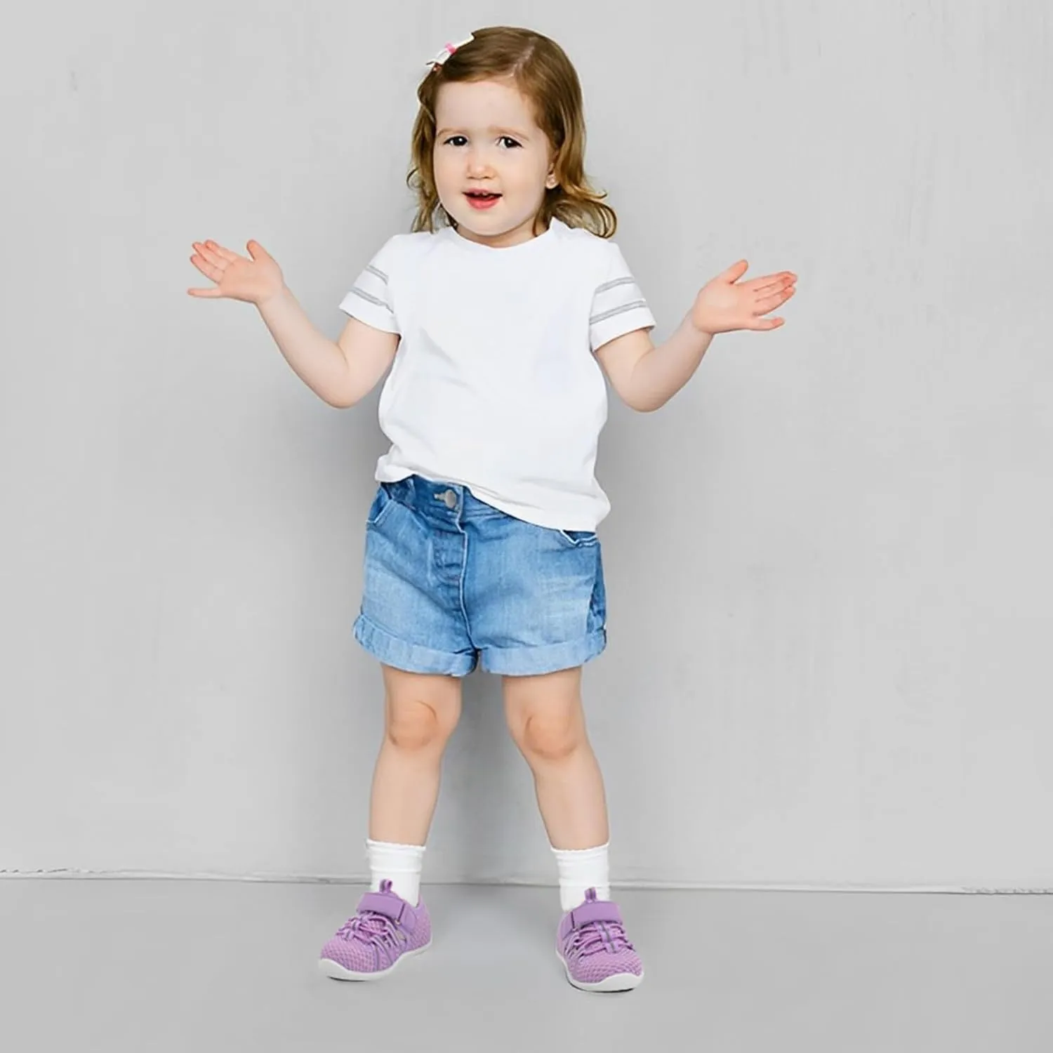 JOINFREE Toddler Sandals Boys Girls Breathable Closed Toe Water Beach Sandals Kids Wide Barefoot Summer Water Shoes Baby Walking Sneakers