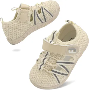 JOINFREE Toddler Sandals Boys Girls Breathable Closed Toe Water Beach Sandals Kids Wide Barefoot Summer Water Shoes Baby Walking Sneakers