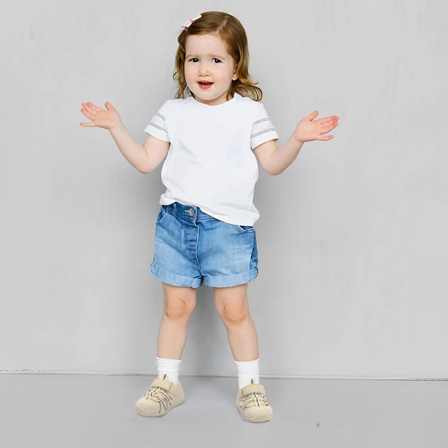JOINFREE Toddler Sandals Boys Girls Breathable Closed Toe Water Beach Sandals Kids Wide Barefoot Summer Water Shoes Baby Walking Sneakers
