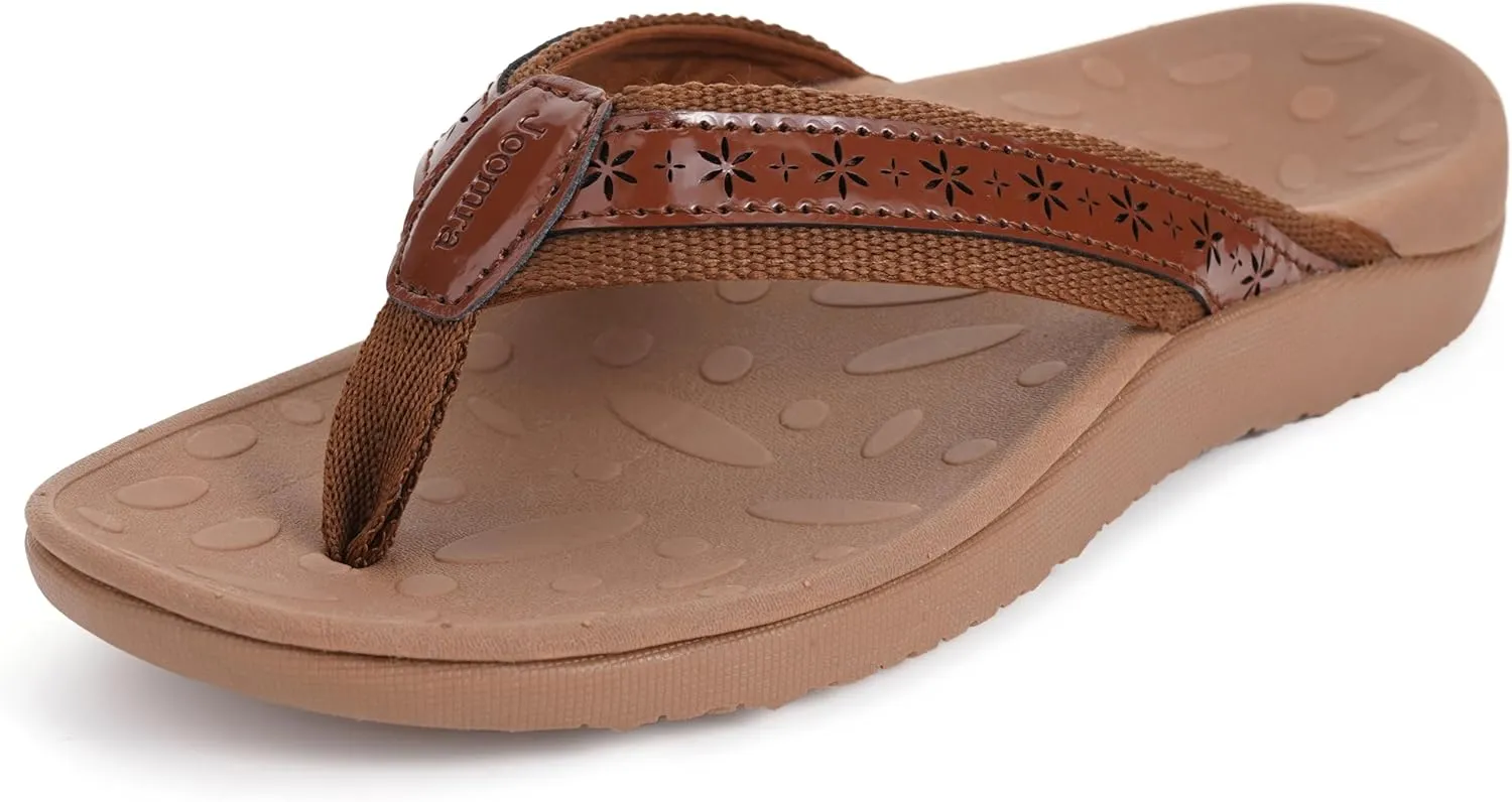 Joomra Women's Flip Flops Arch Support Orthotic Toe Post Thong Sandals