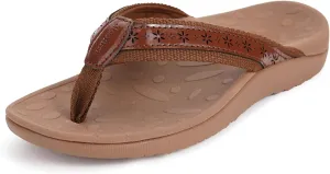 Joomra Women's Flip Flops Arch Support Orthotic Toe Post Thong Sandals