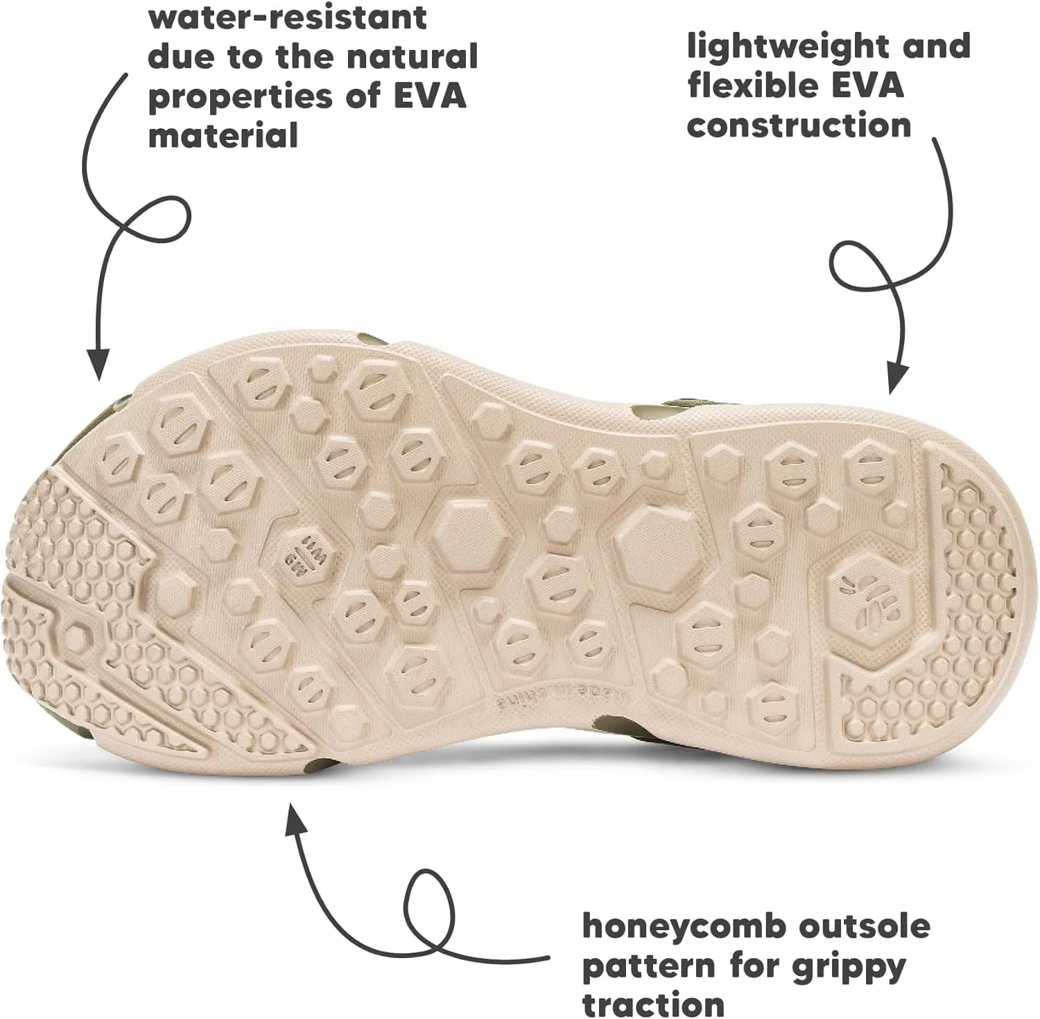 Joybees Men's Trekking Clog - Rubber Garden Clogs for Men, Outdoor Sport Sandals, Foam Water & Sand Shoes with Arch Support for Work, Waterproof