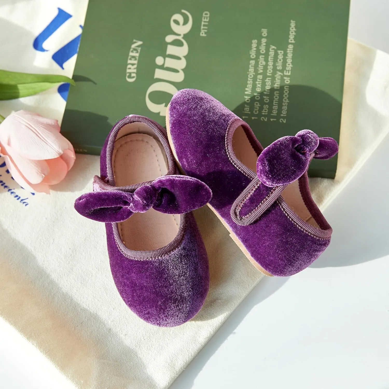 Kiderence Little Toddler Girls Dress Shoes Ballerina Ballet Flats Kids Mary Janes