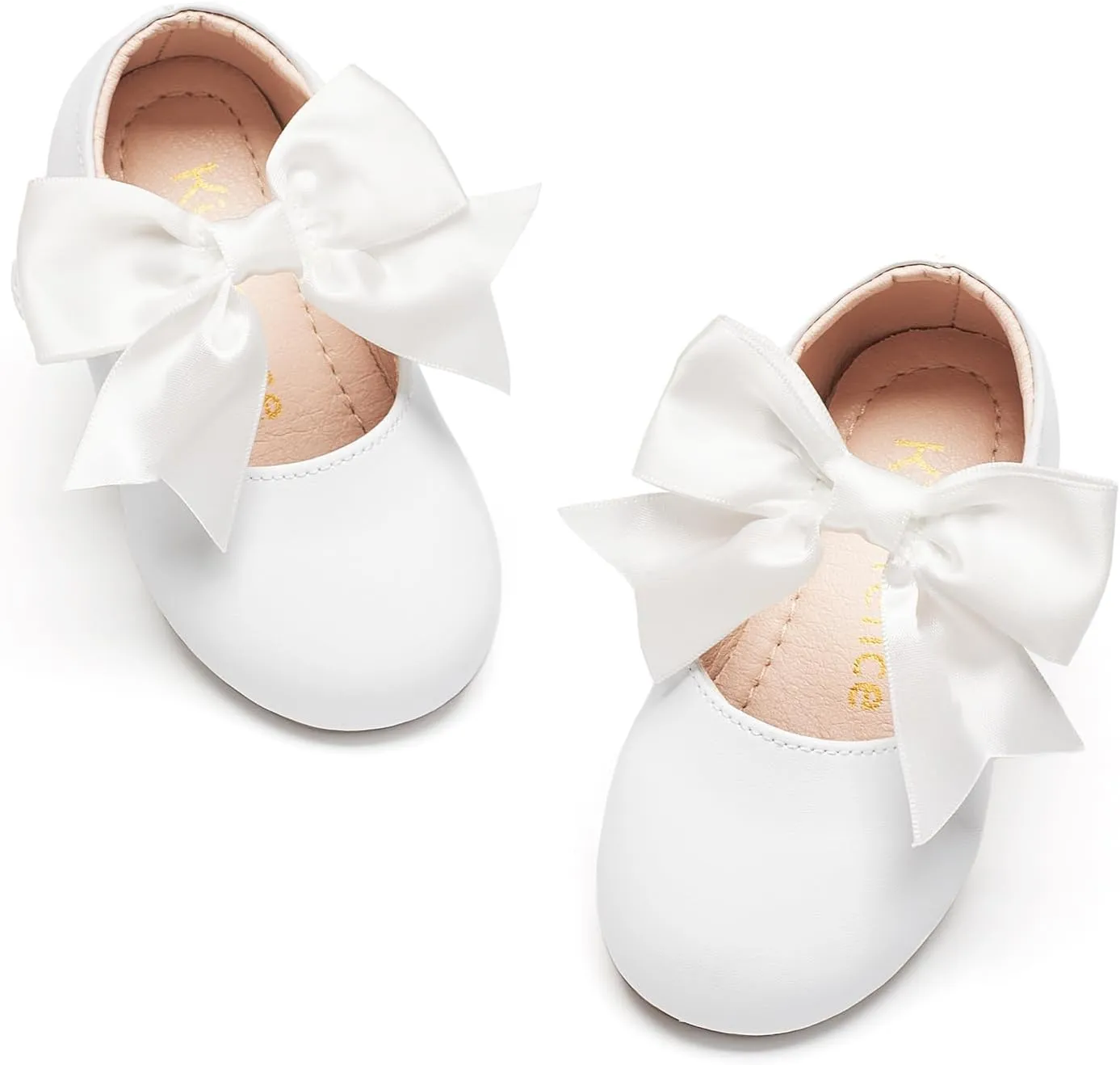 Kiderence Little Toddler Girls Dress Shoes Ballerina Ballet Flats Kids Mary Janes