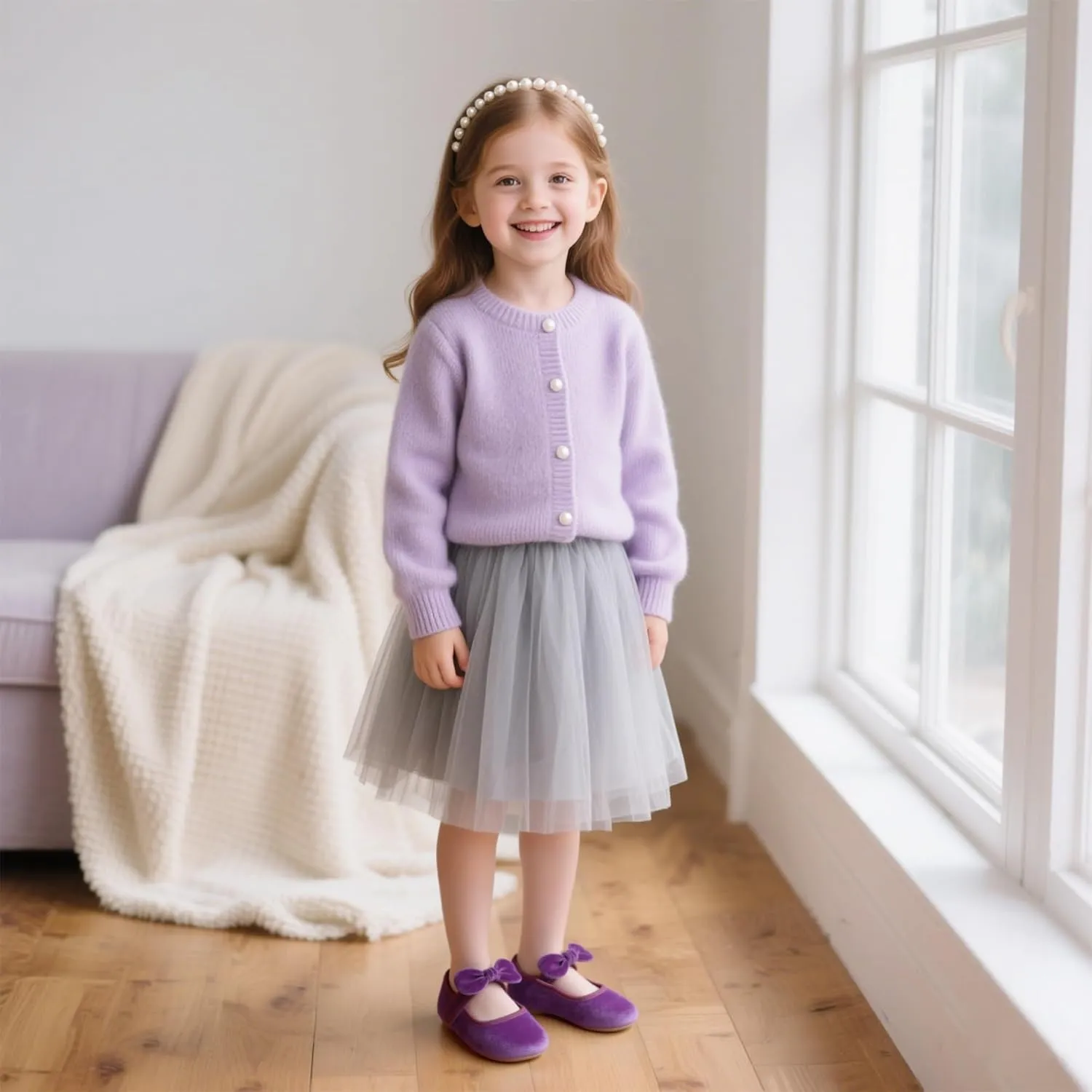 Kiderence Little Toddler Girls Dress Shoes Ballerina Ballet Flats Kids Mary Janes