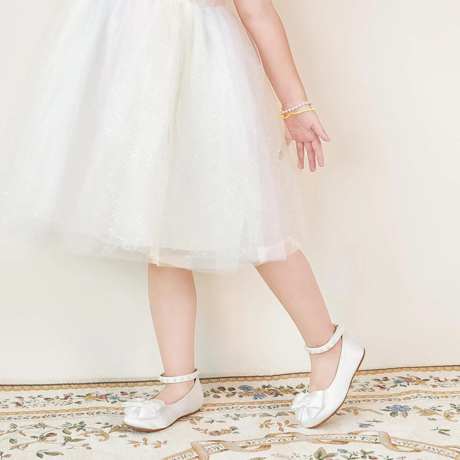 Kiderence Little Toddler Girls Dress Shoes Ballerina Ballet Flats Kids Mary Janes