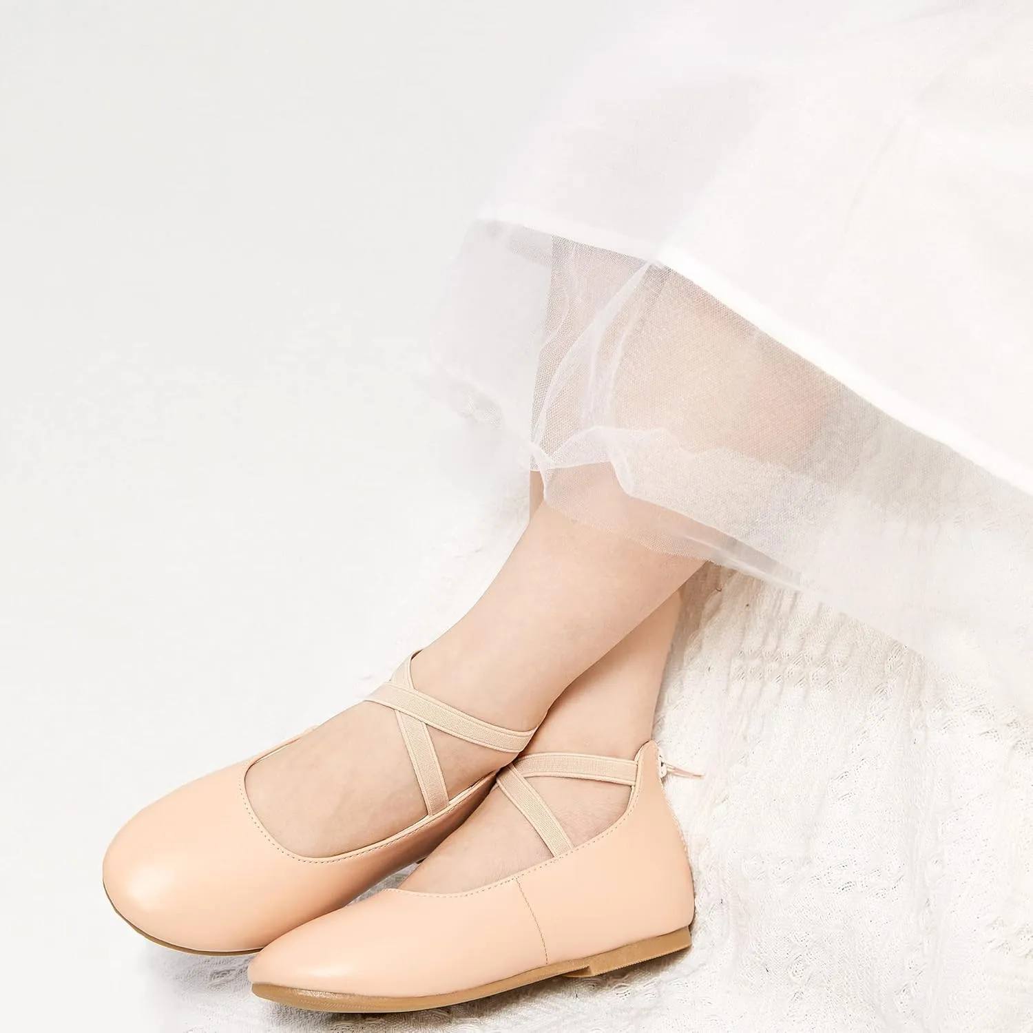 Kiderence Little Toddler Girls Dress Shoes Ballerina Ballet Flats Kids Mary Janes