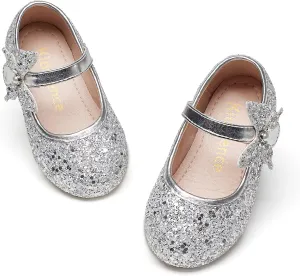 Kiderence Little Toddler Girls Dress Shoes Ballerina Ballet Flats Kids Mary Janes