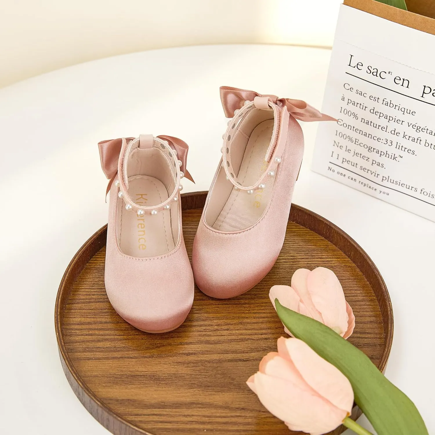 Kiderence Little Toddler Girls Dress Shoes Ballerina Ballet Flats Kids Mary Janes