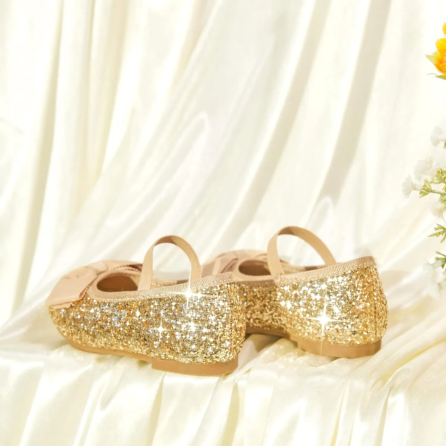 Kiderence Little Toddler Girls Dress Shoes Ballerina Ballet Flats Kids Mary Janes