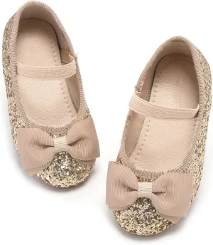 Kiderence Little Toddler Girls Dress Shoes Ballerina Ballet Flats Kids Mary Janes