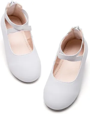 Kiderence Little Toddler Girls Dress Shoes Ballerina Ballet Flats Kids Mary Janes
