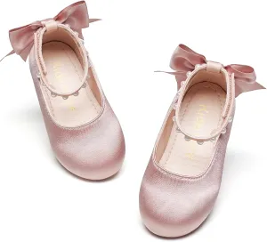 Kiderence Little Toddler Girls Dress Shoes Ballerina Ballet Flats Kids Mary Janes