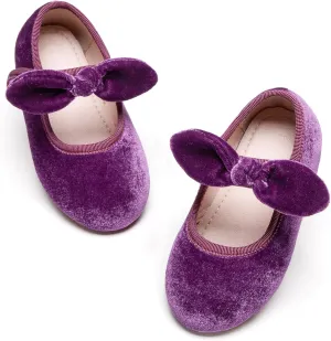 Kiderence Little Toddler Girls Dress Shoes Ballerina Ballet Flats Kids Mary Janes