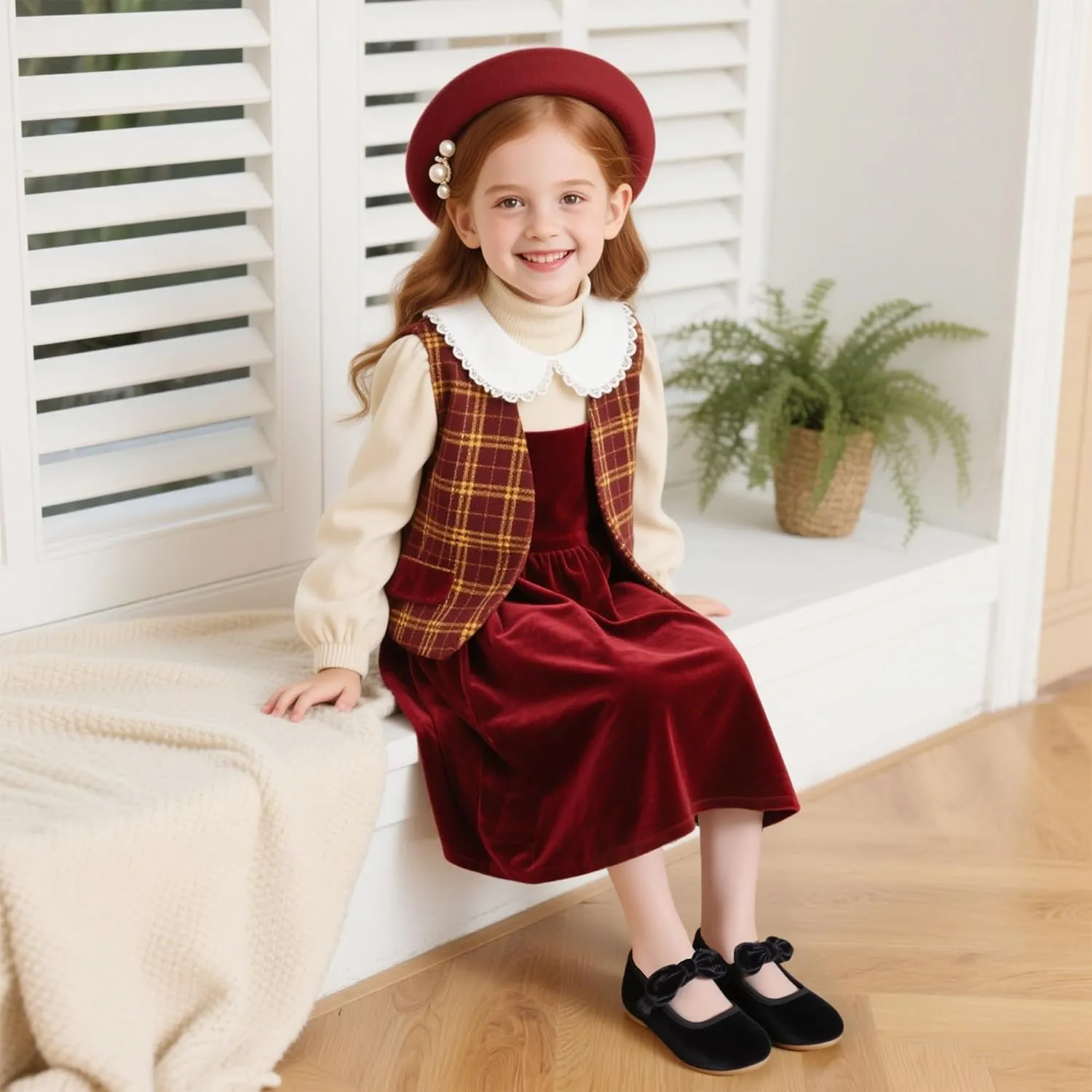 Kiderence Little Toddler Girls Dress Shoes Ballerina Ballet Flats Kids Mary Janes