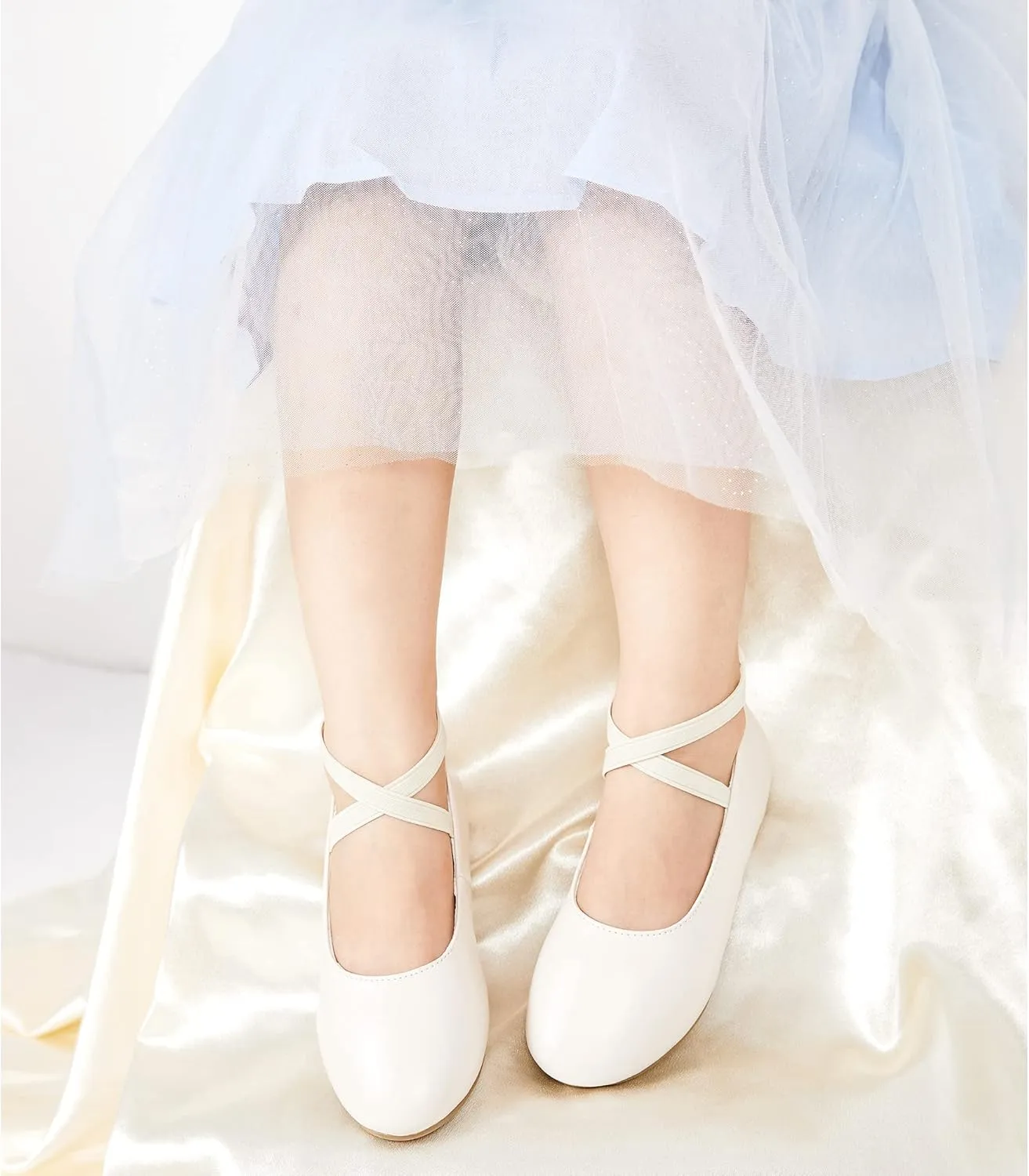 Kiderence Little Toddler Girls Dress Shoes Ballerina Ballet Flats Kids Mary Janes