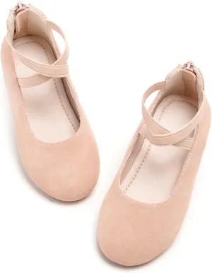 Kiderence Little Toddler Girls Dress Shoes Ballerina Ballet Flats Kids Mary Janes