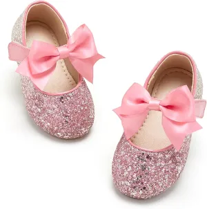 Kiderence Little Toddler Girls Dress Shoes Ballerina Ballet Flats Kids Mary Janes