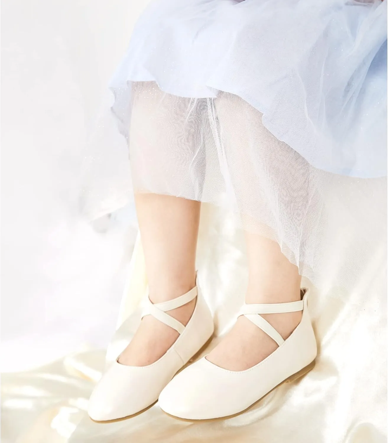 Kiderence Little Toddler Girls Dress Shoes Ballerina Ballet Flats Kids Mary Janes
