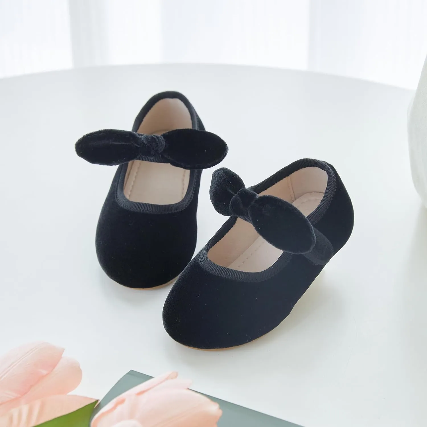 Kiderence Little Toddler Girls Dress Shoes Ballerina Ballet Flats Kids Mary Janes