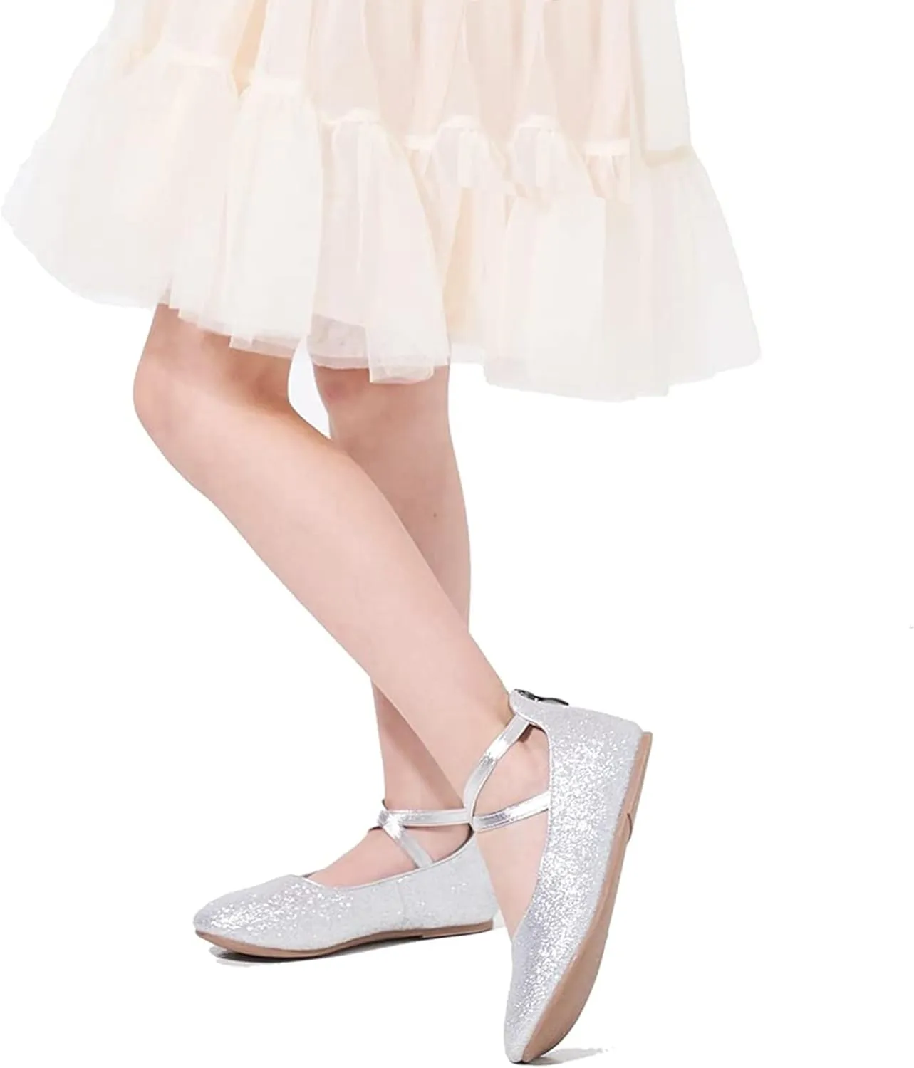 Kiderence Little Toddler Girls Dress Shoes Ballerina Ballet Flats Kids Mary Janes