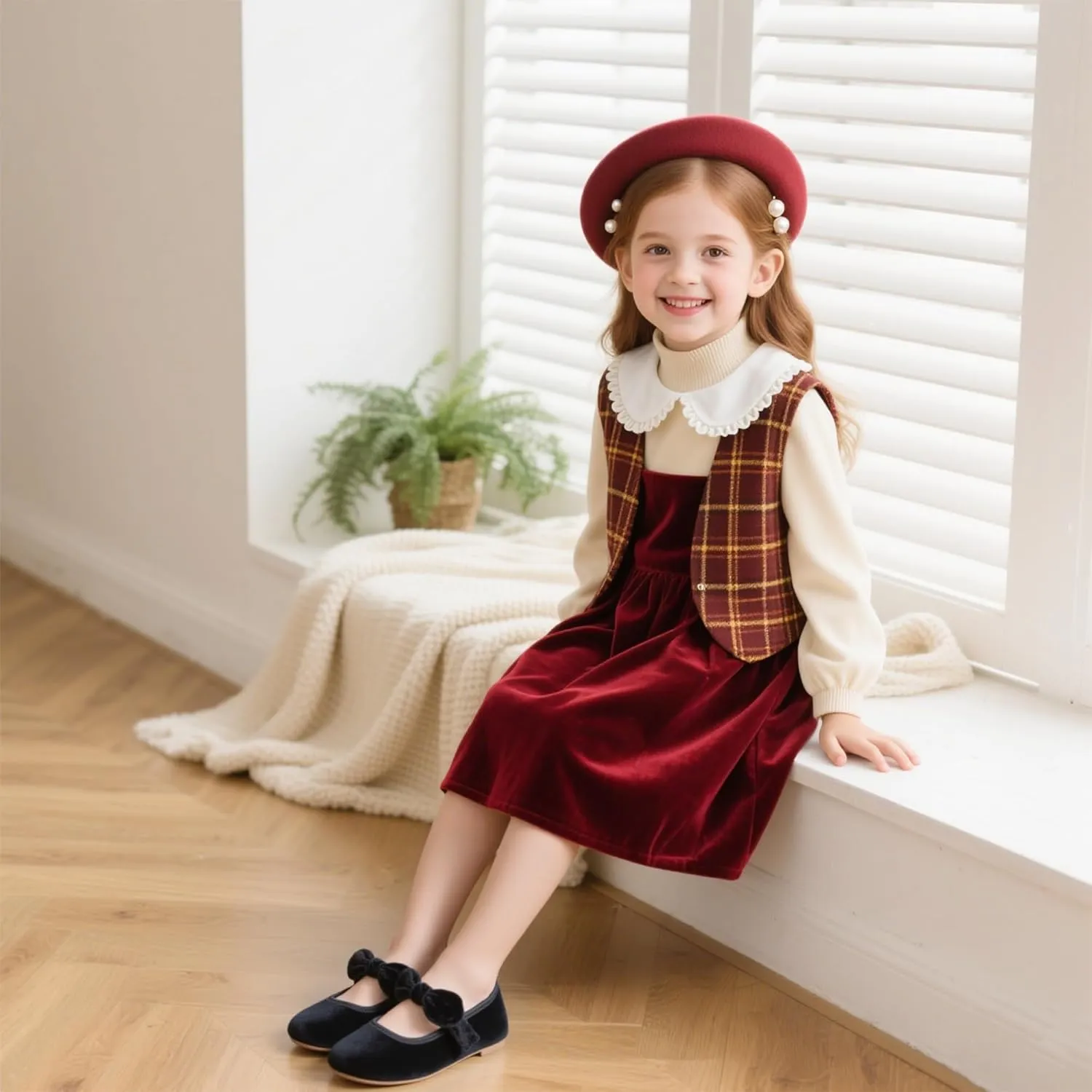 Kiderence Little Toddler Girls Dress Shoes Ballerina Ballet Flats Kids Mary Janes