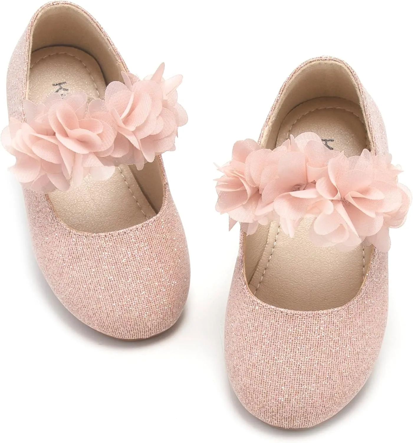 Kiderence Little Toddler Girls Dress Shoes Ballerina Ballet Flats Kids Mary Janes
