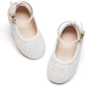 Kiderence Toddler Girls Dress Shoes Little Kids Mary Janes Ballet Flats Toddler