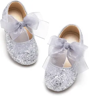 Kiderence Toddler Girls Dress Shoes Little Kids Mary Janes Ballet Flats Toddler